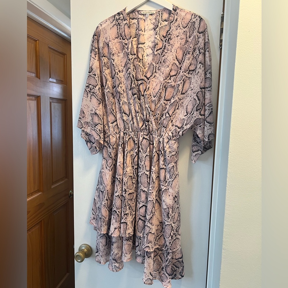 See and Be Seen snake print dress